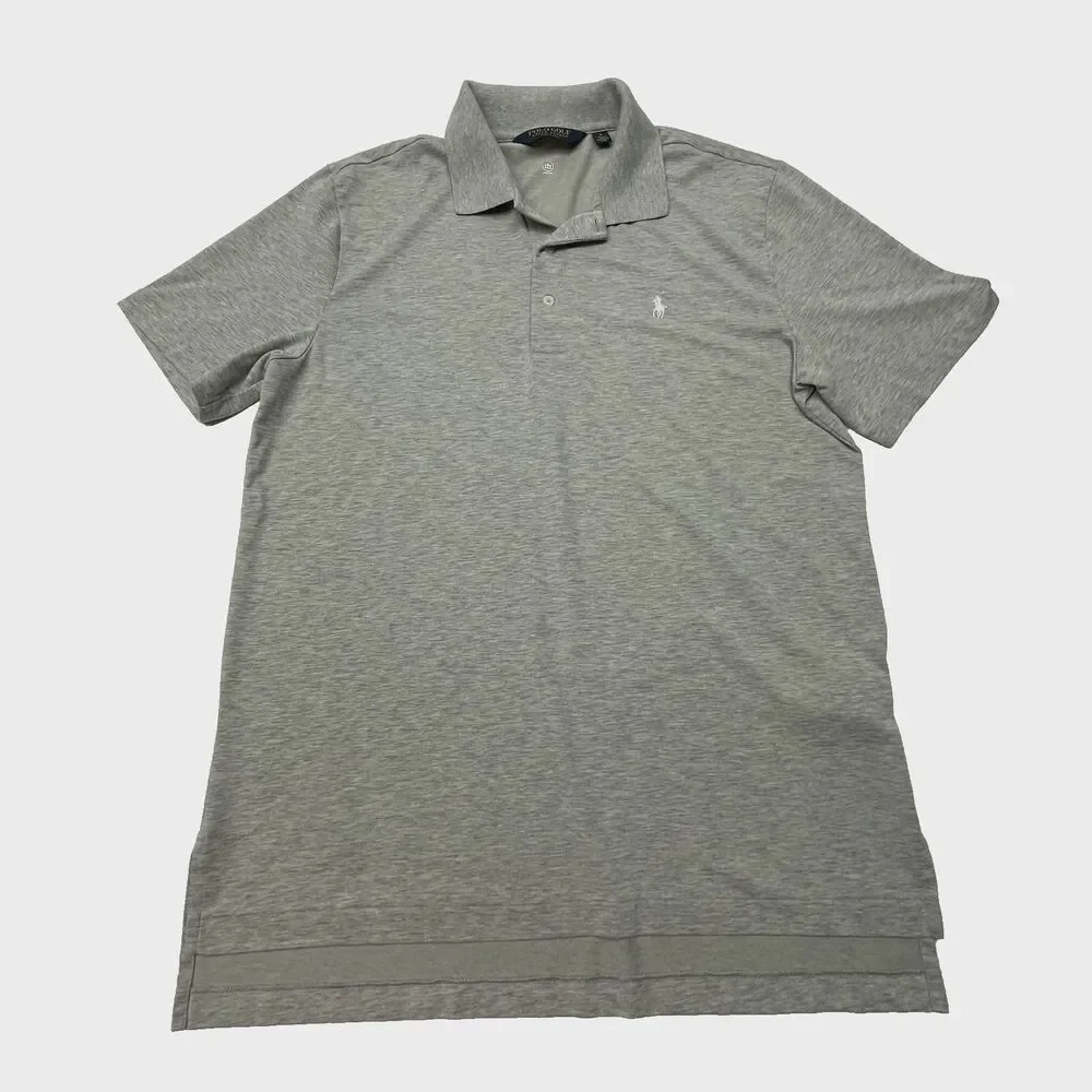 Polo Golf Ralph Lauren Shirt Wicking Short Sleeve  Gray Men's Size Medium
